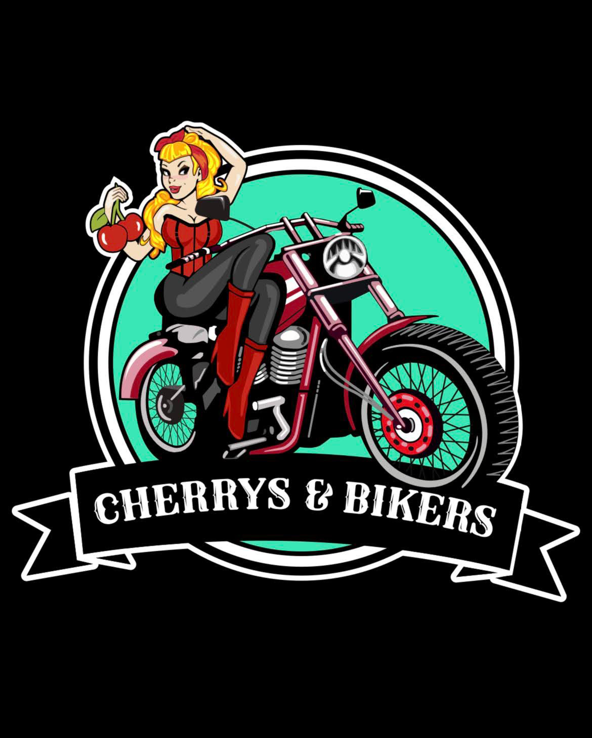 Lady Cherry Biker