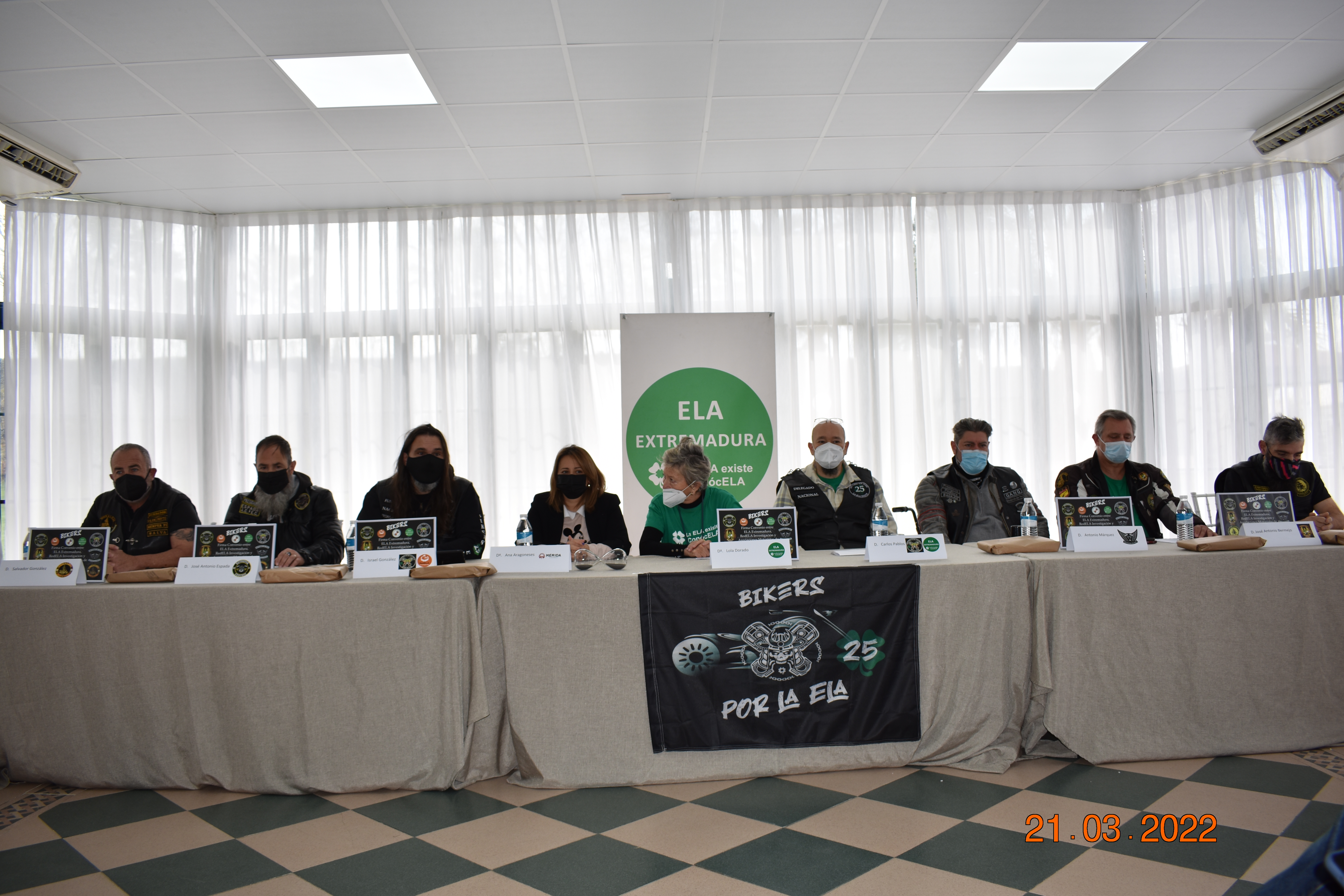 Firma convenio entre ELA Extremadura, RedELA investigación y diferentes Asociaciones Motoristas de Extremadura.